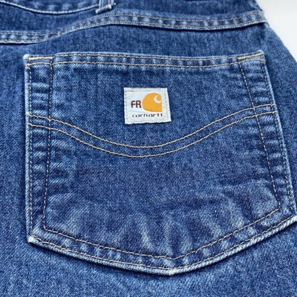 Carhartt Men’s Flame Resistant 5 Pocket Denim Jeans Size 40 Waist x 30 Inseam - Picture 2 of 11